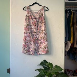Vintage floral romper